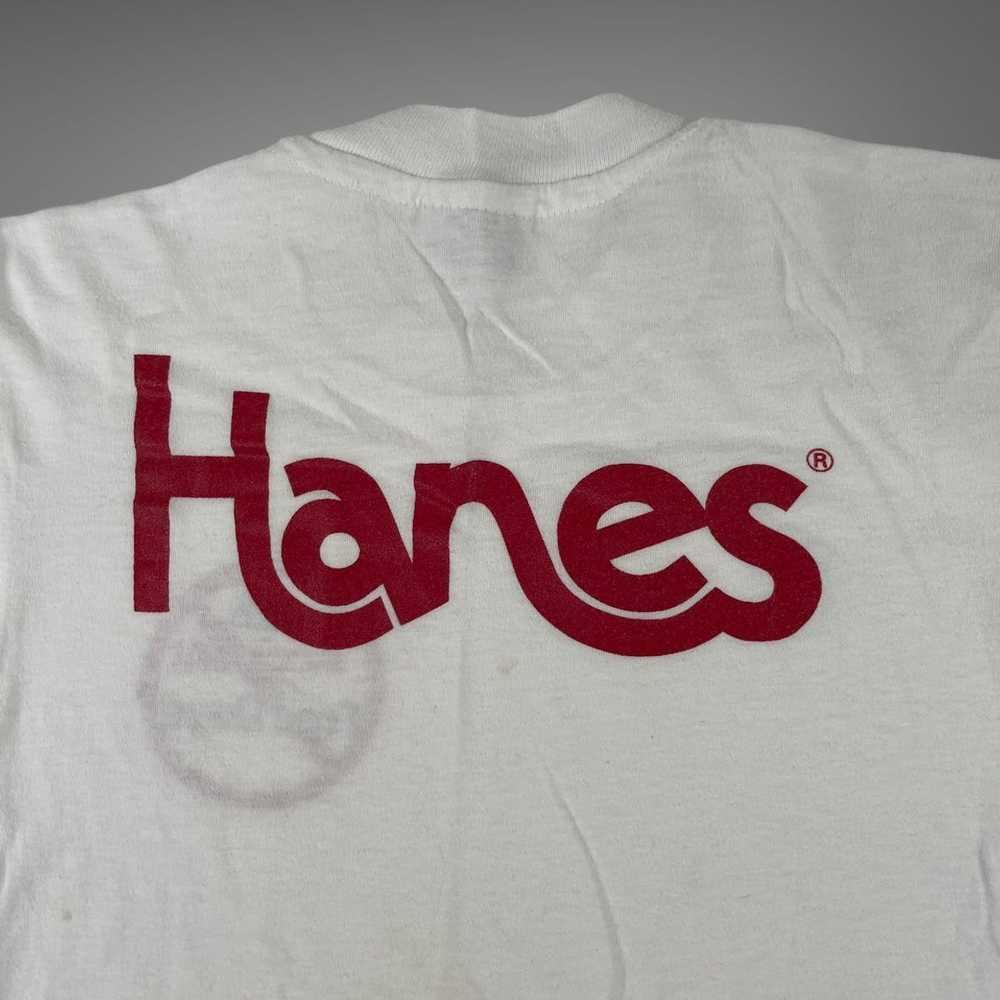 Hanes × Vintage Vintage 80s hanes single stitch t… - image 3