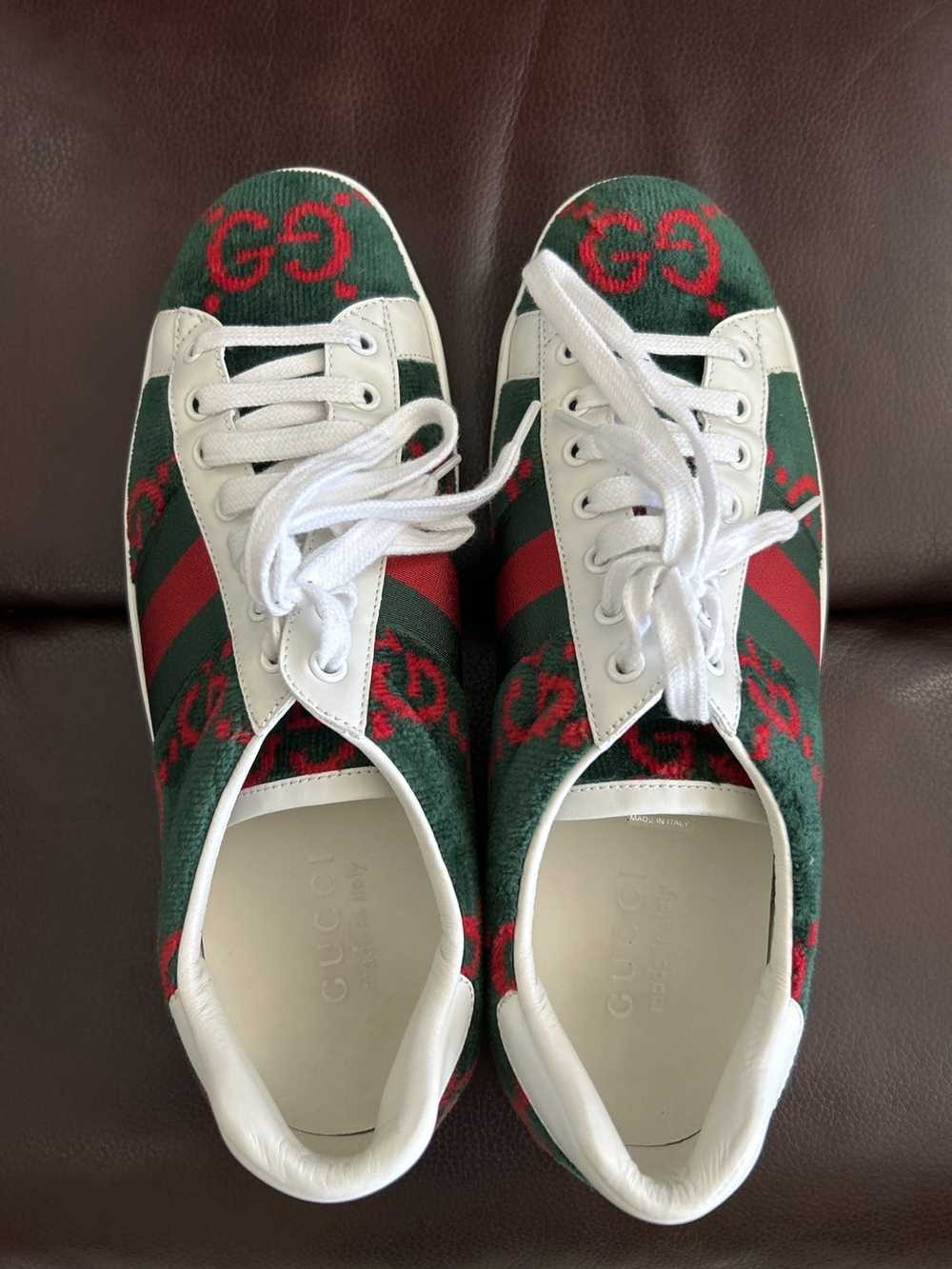 Gucci Gucci Velvet Green Sneaker 8 - image 1