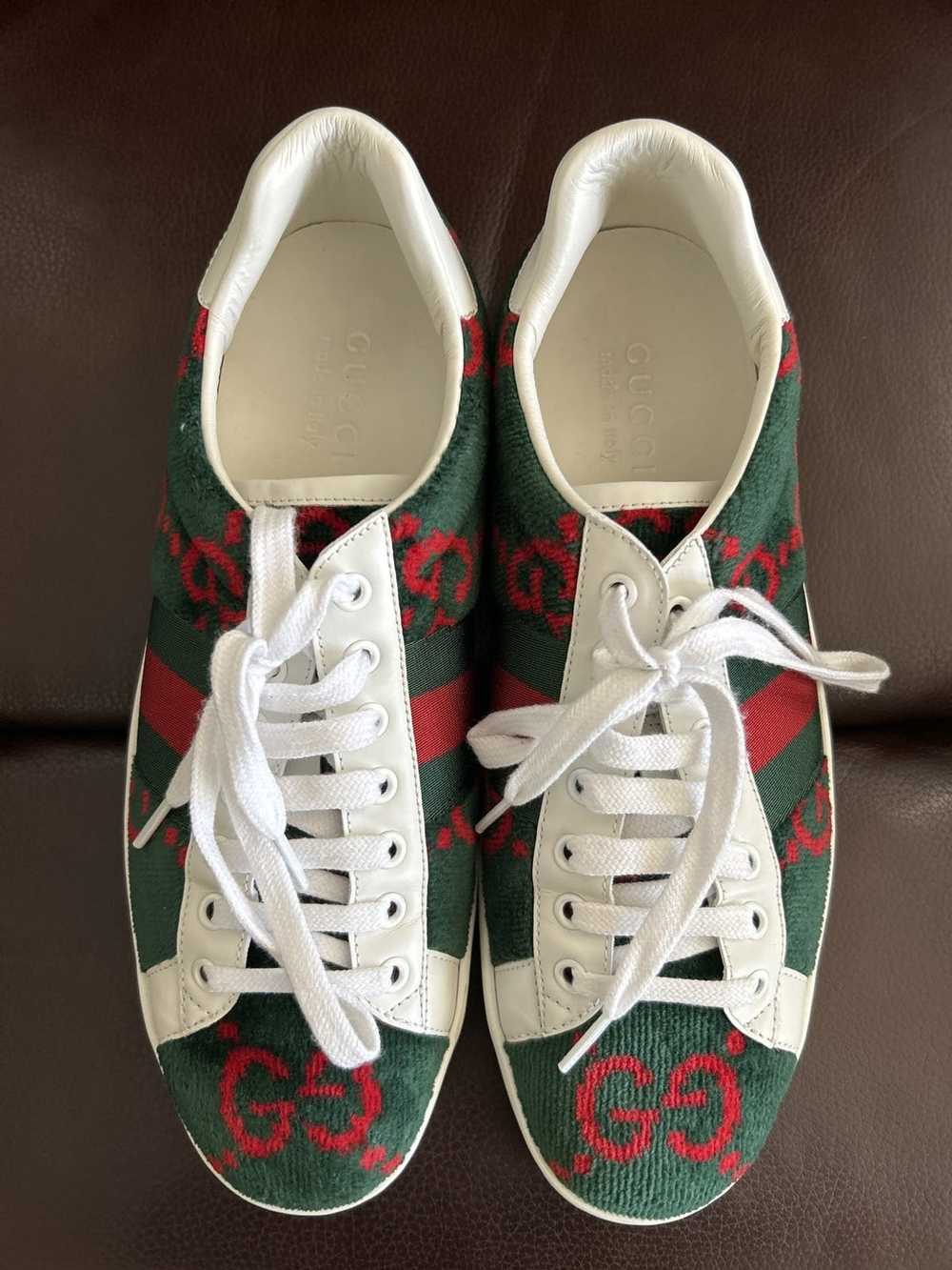 Gucci Gucci Velvet Green Sneaker 8 - image 2