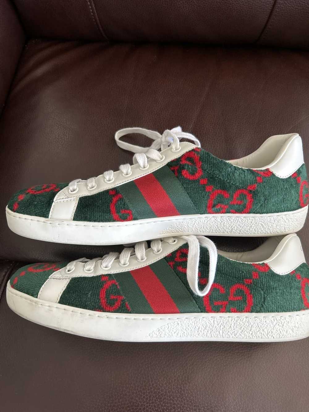 Gucci Gucci Velvet Green Sneaker 8 - image 5