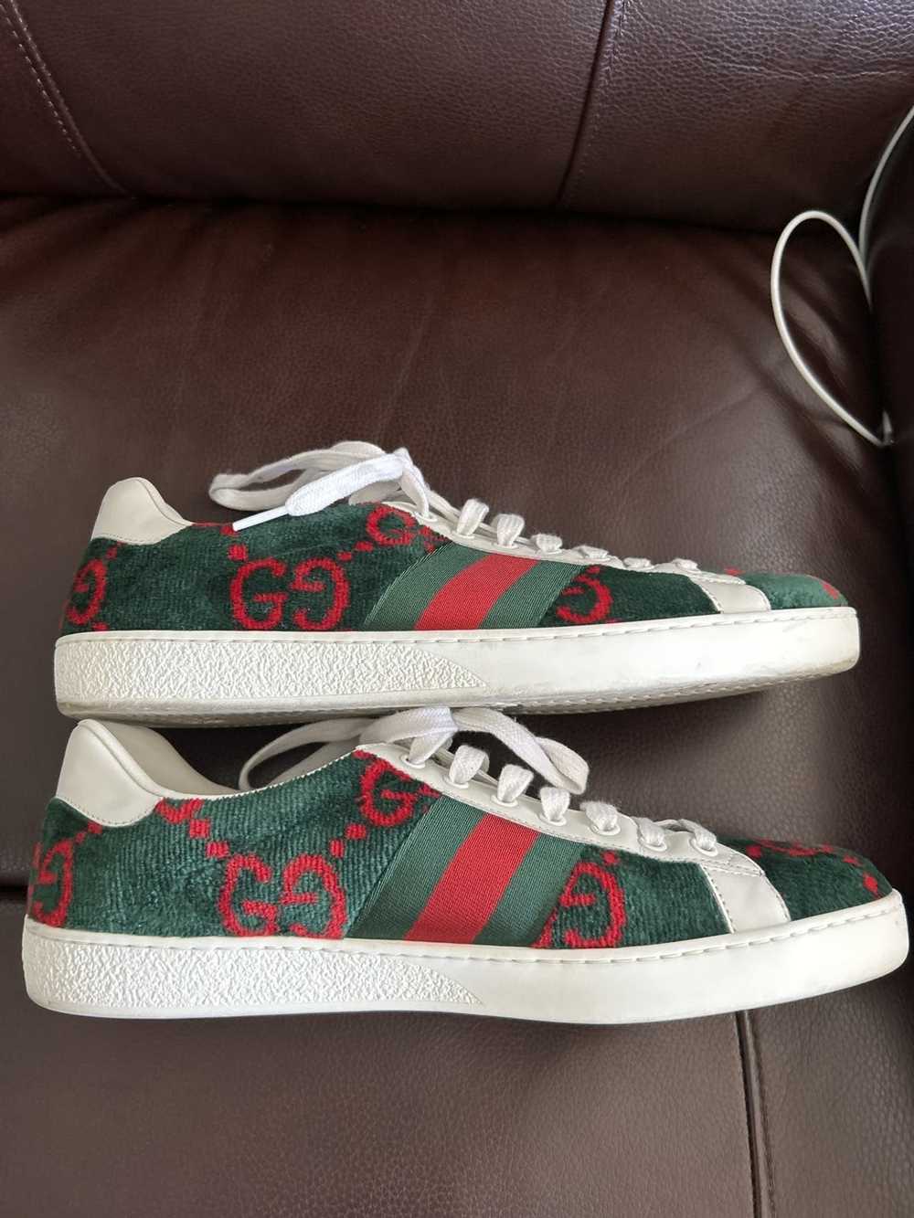 Gucci Gucci Velvet Green Sneaker 8 - image 6