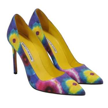 Manolo Blahnik BB 105 Pumps Tie Dye Pointed Toe S… - image 1