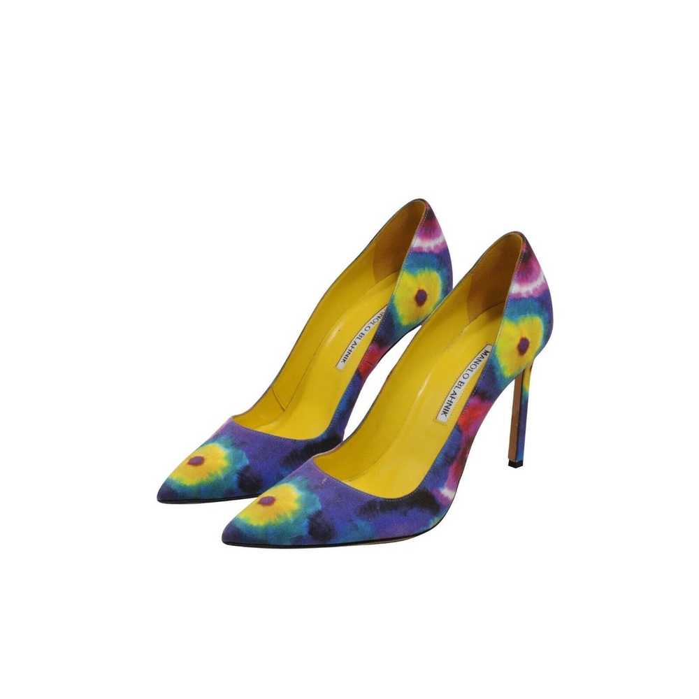 Manolo Blahnik BB 105 Pumps Tie Dye Pointed Toe S… - image 3