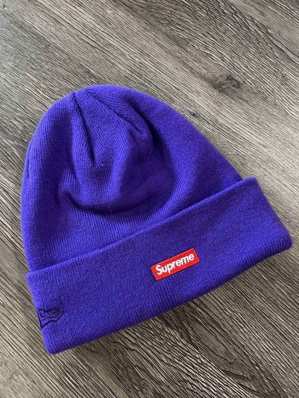 New Era × Supreme Supreme New Era Purple Beanie - image 1