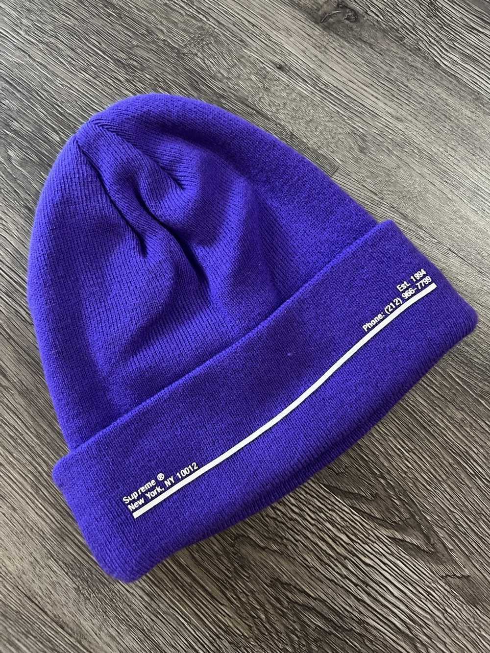 New Era × Supreme Supreme New Era Purple Beanie - image 2