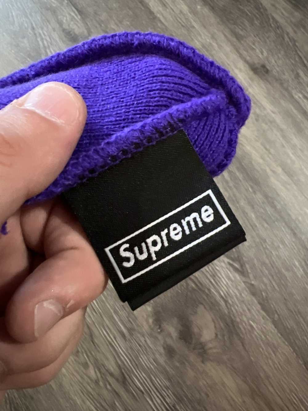 New Era × Supreme Supreme New Era Purple Beanie - image 3