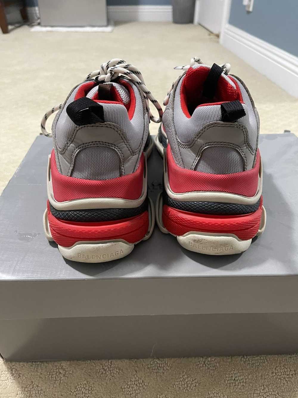 Balenciaga Balenciaga Red/Grey/White Triple S Sne… - image 2