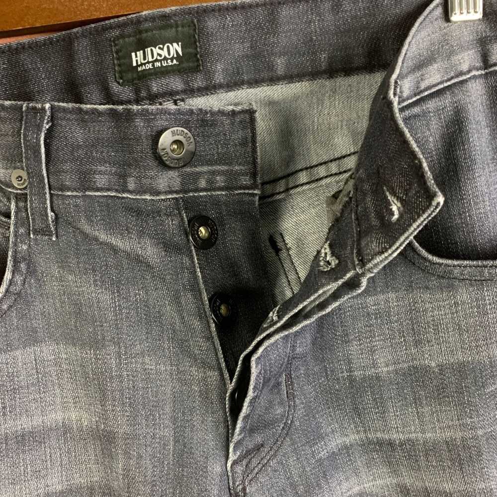 Hudson Hudson Men's Gray/Black Byron Five Pocket … - image 4