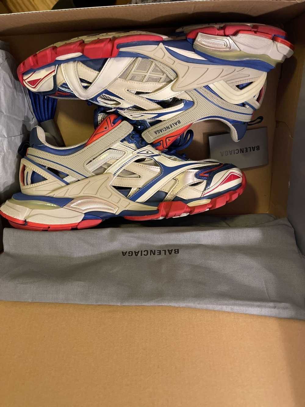 Balenciaga Balenciaga Track.2 BEIGE/BLUE/RED - image 2