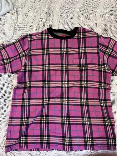 Supreme Spray tartan plaid button down shirt