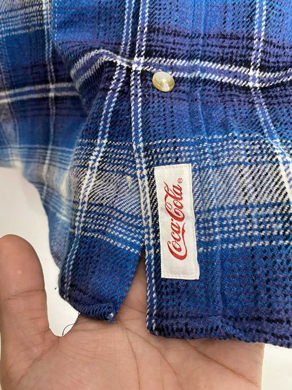 Coca Cola × Flannel × Vintage Vintage Coca Cola F… - image 5