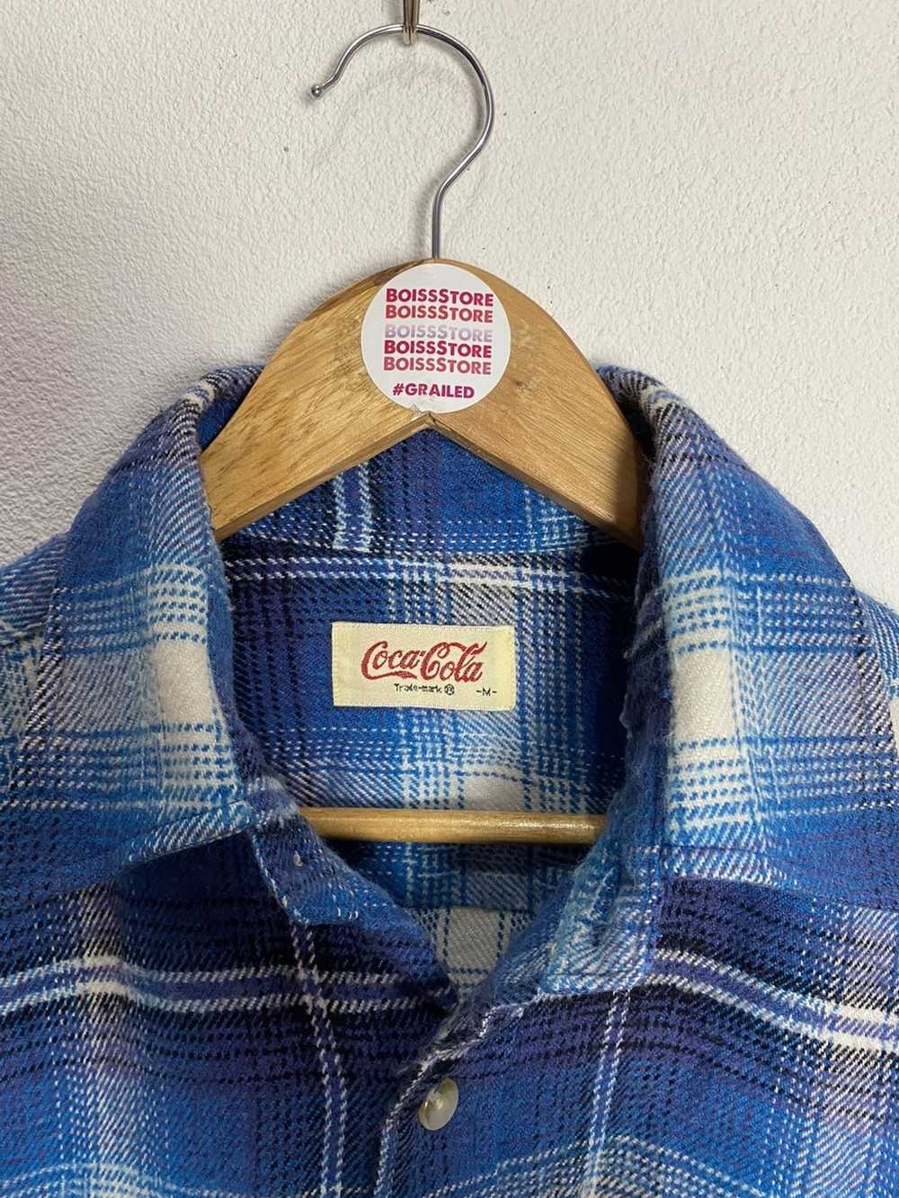 Coca Cola × Flannel × Vintage Vintage Coca Cola F… - image 6