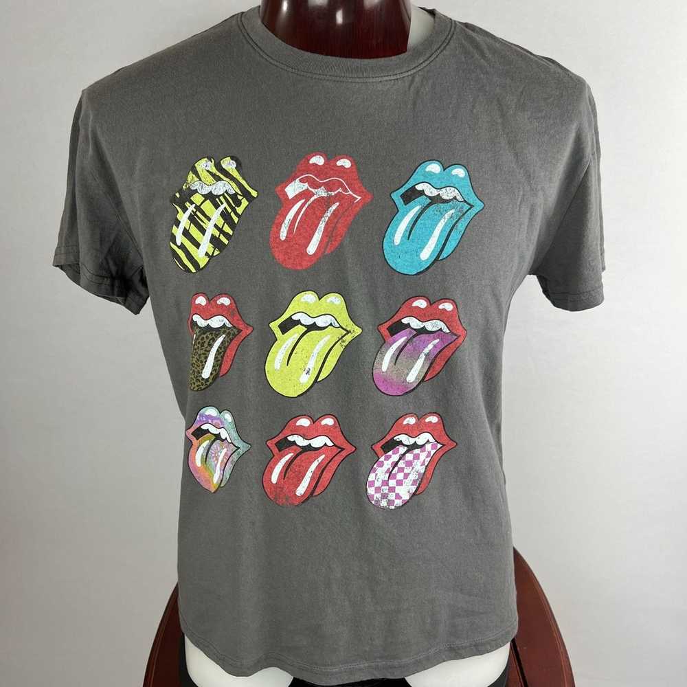 Band Tees Rolling Stones Tongue Logo Color Design… - image 1