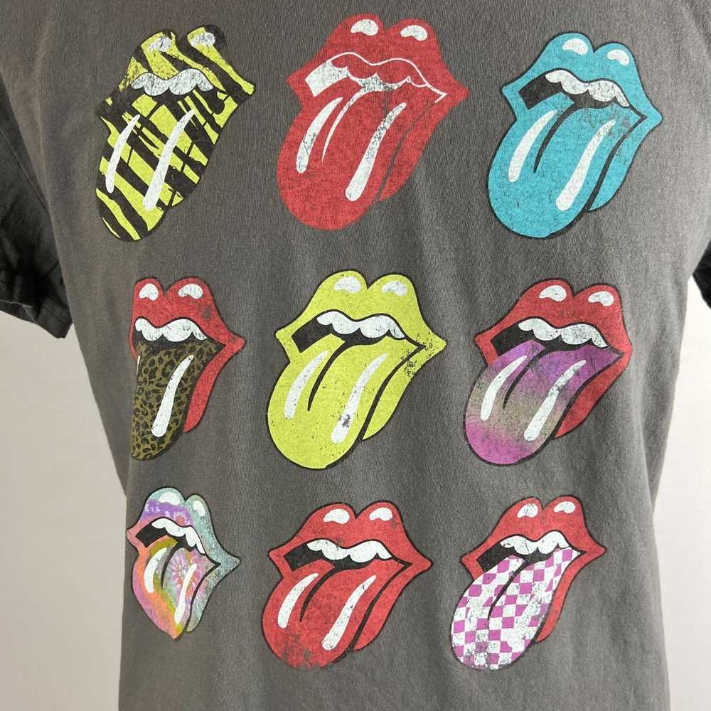 Band Tees Rolling Stones Tongue Logo Color Design… - image 2