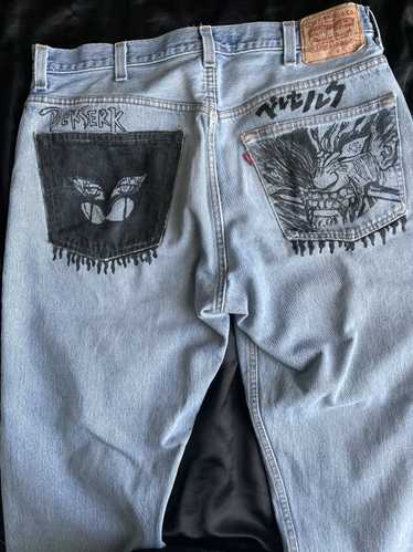 Jeans Levi's Vintag custom – tessuto Louis Vuitton classico LV - Never Say  Never