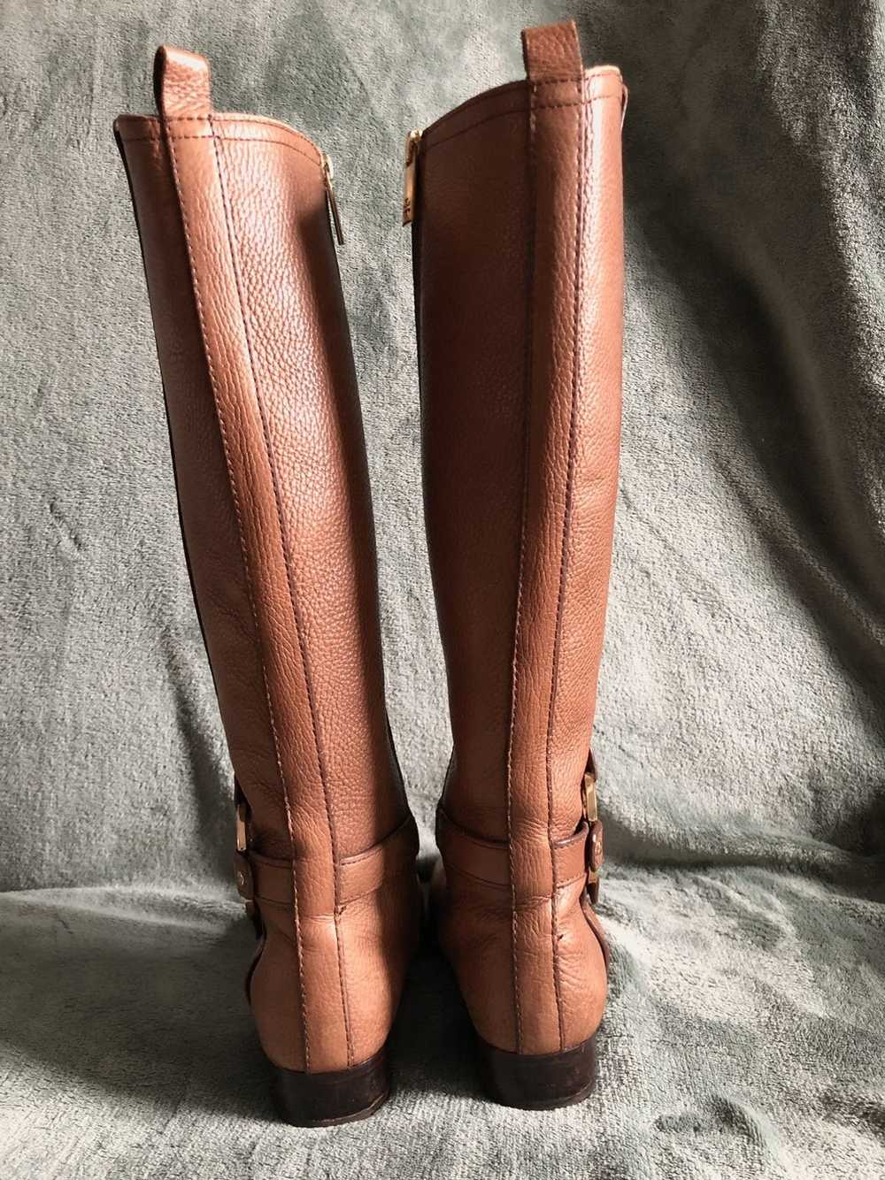 Tory Burch Tory Burch leather red brown boots 6M … - image 6