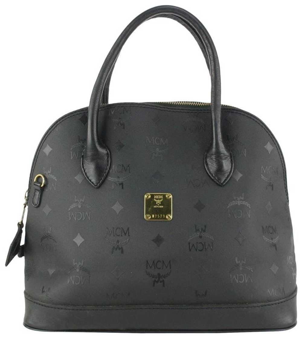 MCM MCM Black Monogram Visetos Dome Bag 916mcm95 - image 10