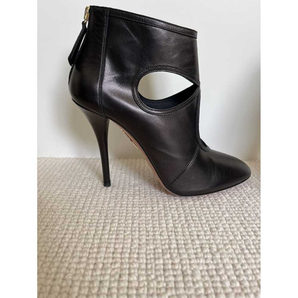 Aquazzura Sexy Thing leather ankle boots - image 5