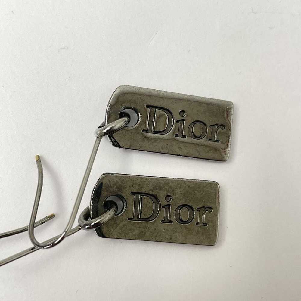 Dior Vintage Rare Christian Dior Dog Tag Logo Ear… - image 4