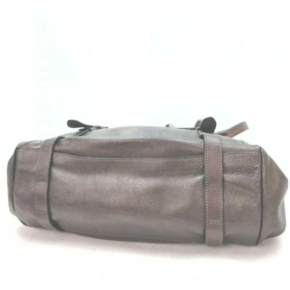 Prada Prada Brown Leather Shopper Tote Bag 863019 - image 8