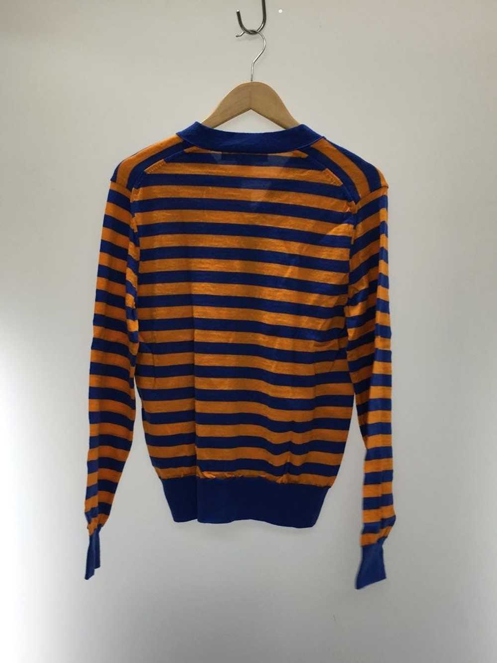 Comme des Garcons Sweater Orange Border Knit Card… - image 2