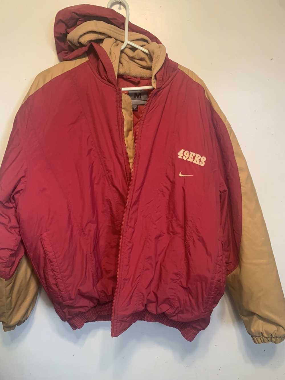 San Francisco 49ers Cutter & Buck Big & Tall Replay Pullover Jacket -  Scarlet/Gray