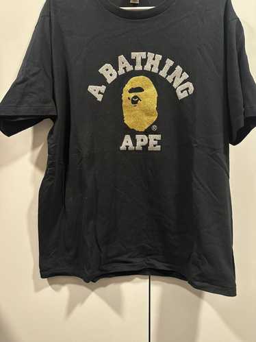 Bape Bape Tee Black/ Gold Glitter