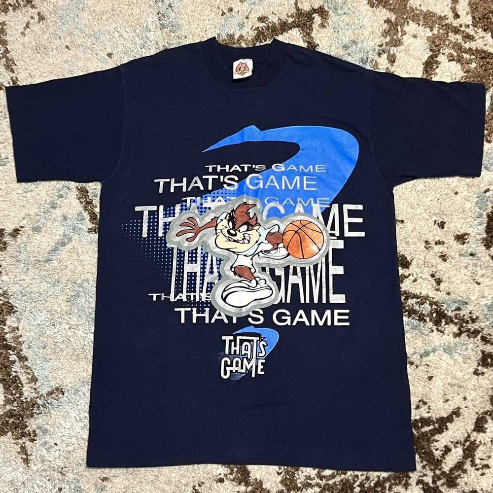 Vintage Vintage Looney Tunes Taz Basketball Shirt… - image 1