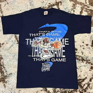 Vintage Vintage Looney Tunes Taz Basketball Shirt… - image 1