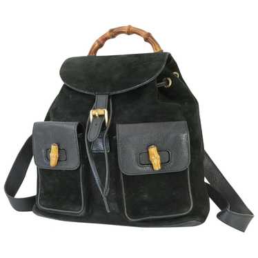 Gucci Vintage Bamboo leather backpack - image 1
