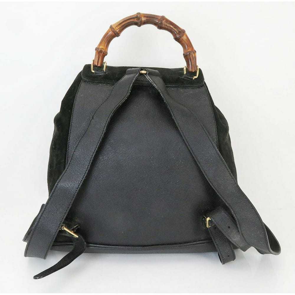 Gucci Vintage Bamboo leather backpack - image 5