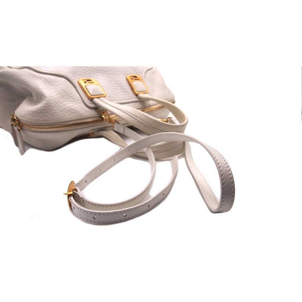 Fendi Shopper Leather in White - image 2