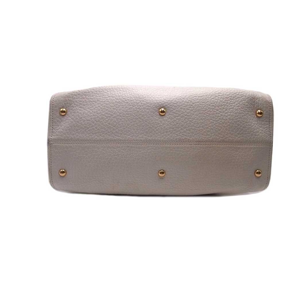Fendi Shopper Leather in White - image 5