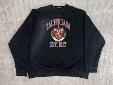 BALENCIAGA(バレンシアガ) LION CREST SPORTY Bライオンクレスト刺しゅうスウェット699217 699217  ネイビー×レッド サイズ 2｜【公式】カインドオルオンライン ブランド古着・中古通販【kindal】