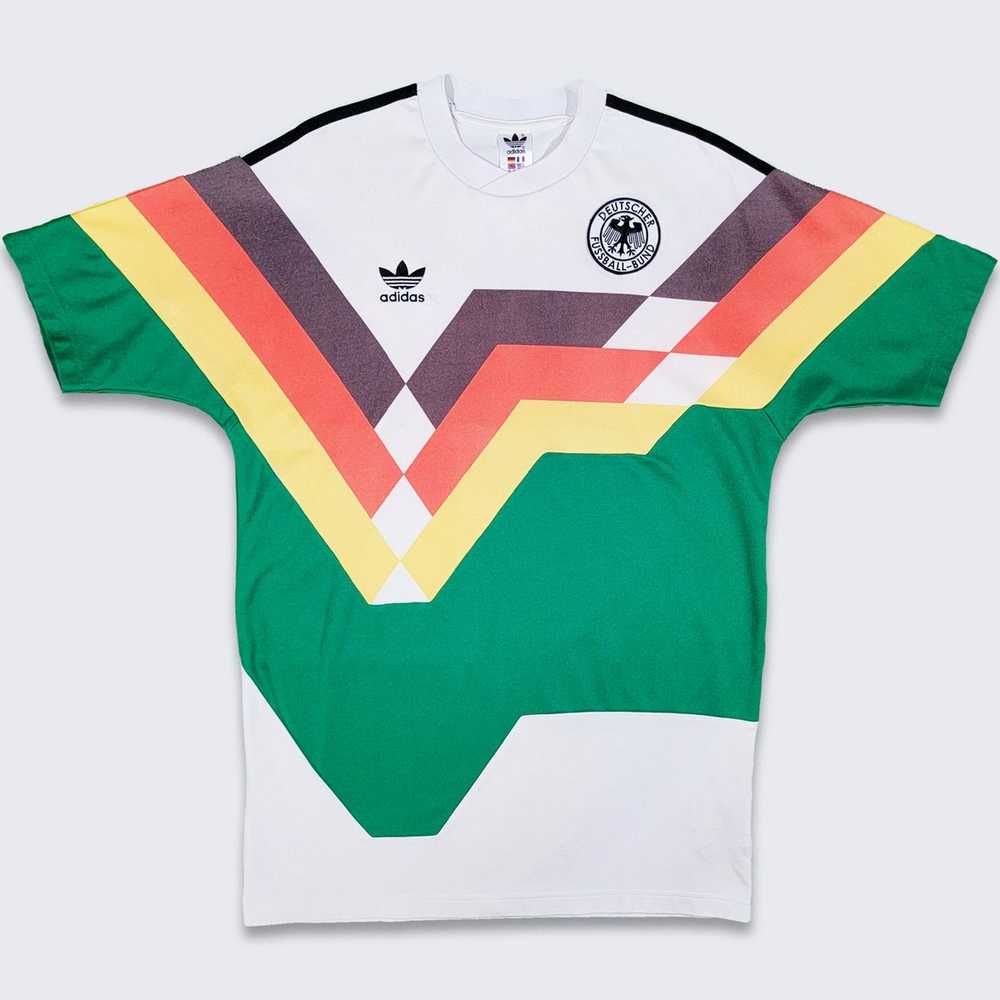 Adidas × Soccer Jersey Germany Retro Adidas Mash … - image 1