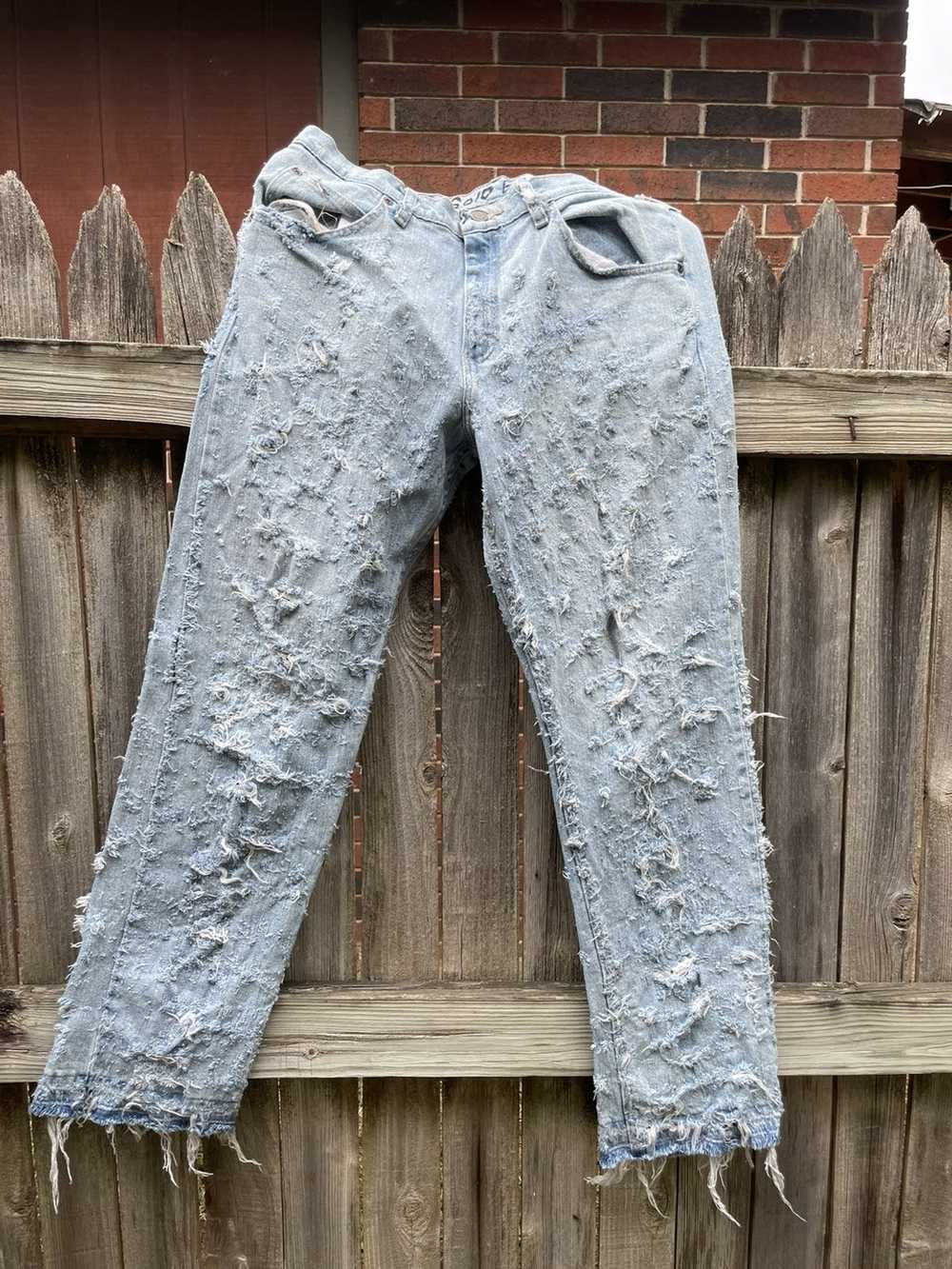 Custom × Wrangler SoloEra distressed denim - image 8