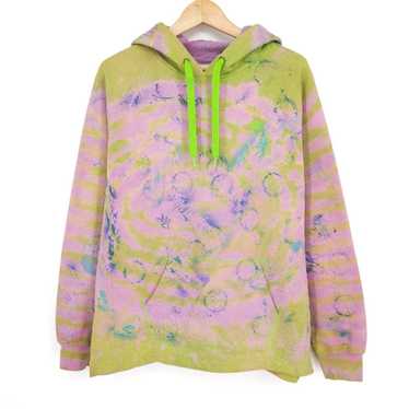 Nike Swoosh Custom Vintage Bleach Tie-dye Hoodie Sweatshirt