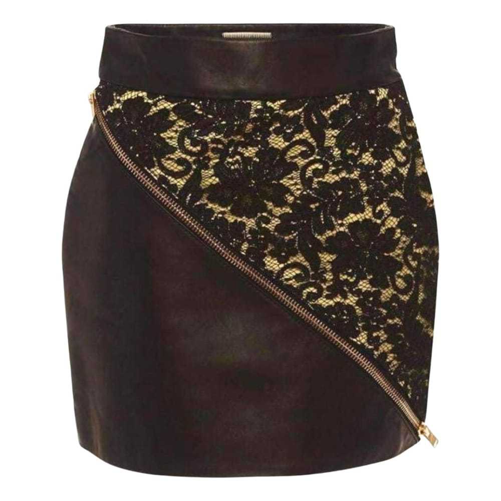 Fausto Puglisi Leather mini skirt - image 1