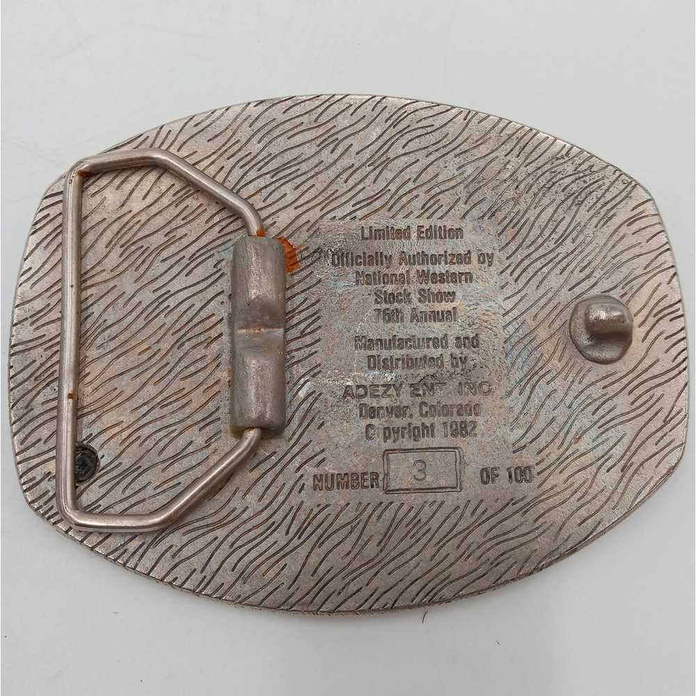 Unkwn 1982 National Western Stock Show Rodeo Belt… - image 3