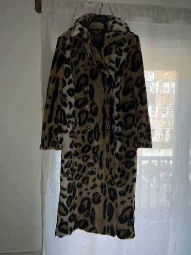 Versace Versace animal print coat
