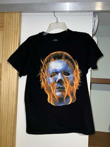 Vintage Halloween 2 Michael Myers flame shirt