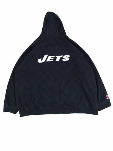 Printify New York Jets Vintage 90's Heavyweight NFL Hoodie Ash / M