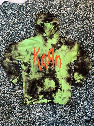 Streetwear Korn Tie Dye Slime Green and Black Limi