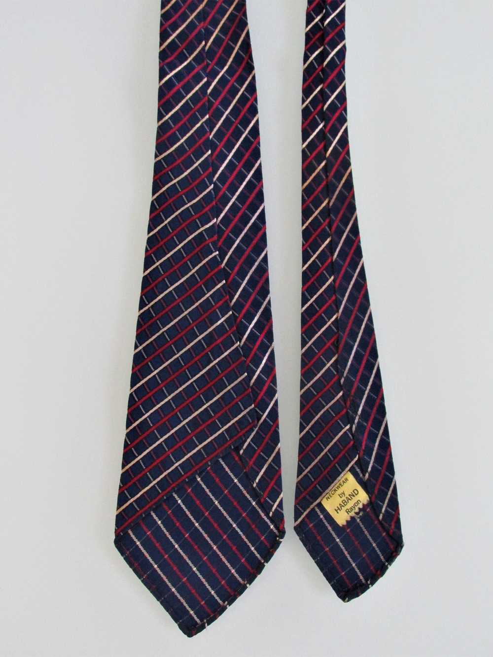 Haband Haband Vintage Men's Rayon Tie - image 4