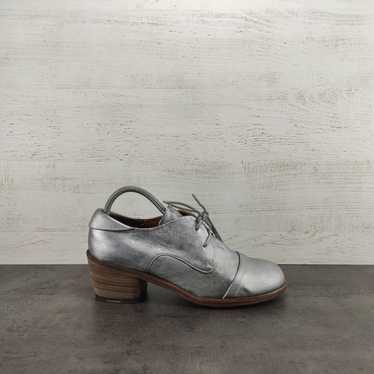 Italian Designers Pep Monjo silver leather wmns s… - image 1