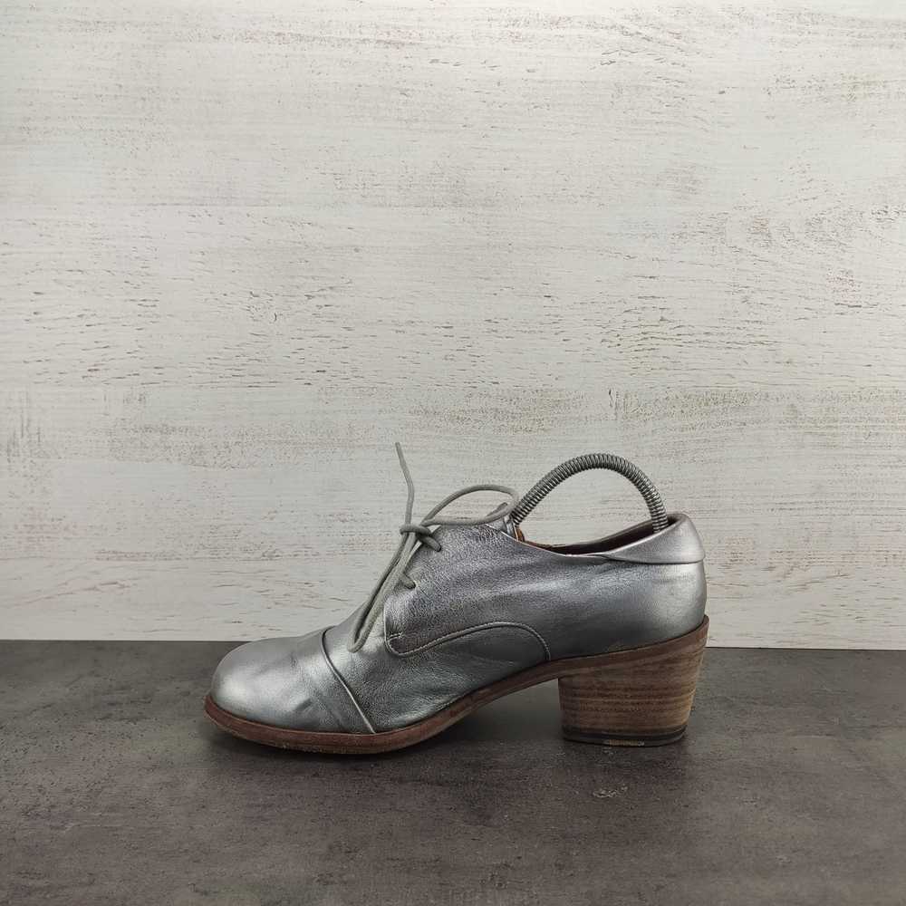 Italian Designers Pep Monjo silver leather wmns s… - image 2