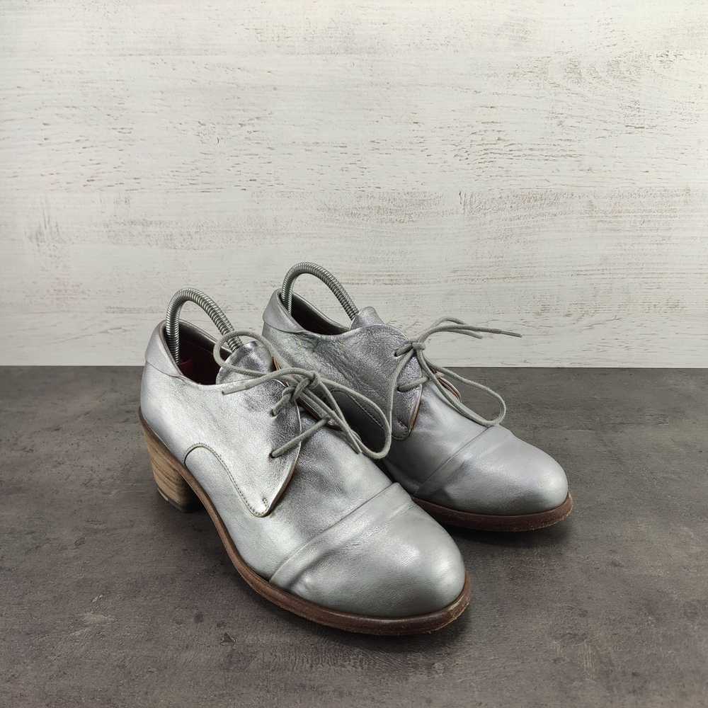 Italian Designers Pep Monjo silver leather wmns s… - image 4