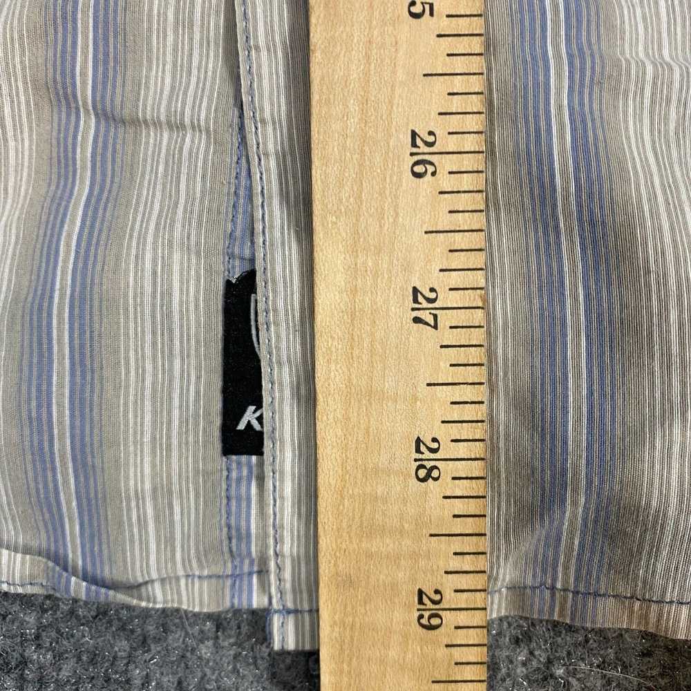 Kuhl Kuhl Mens Shirt L Striped Blue Gray Short Sl… - image 4