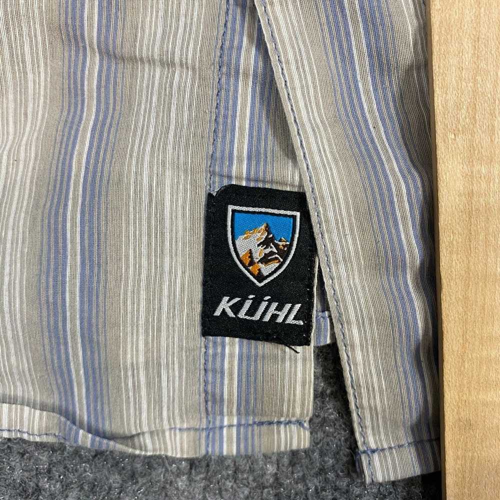 Kuhl Kuhl Mens Shirt L Striped Blue Gray Short Sl… - image 5