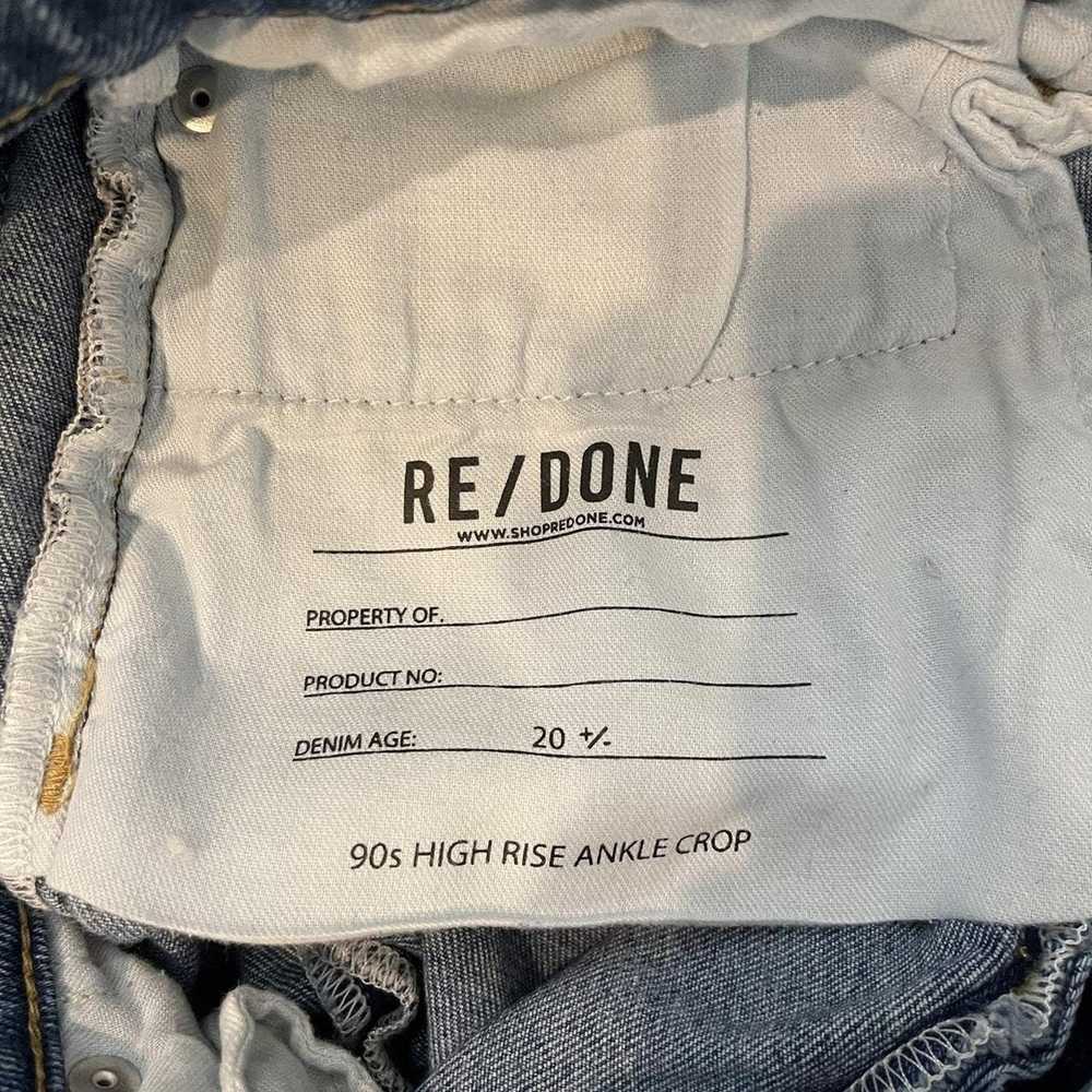 RE/DONE Re/Done 90s High Rise Ankle Crop Jeans - image 3